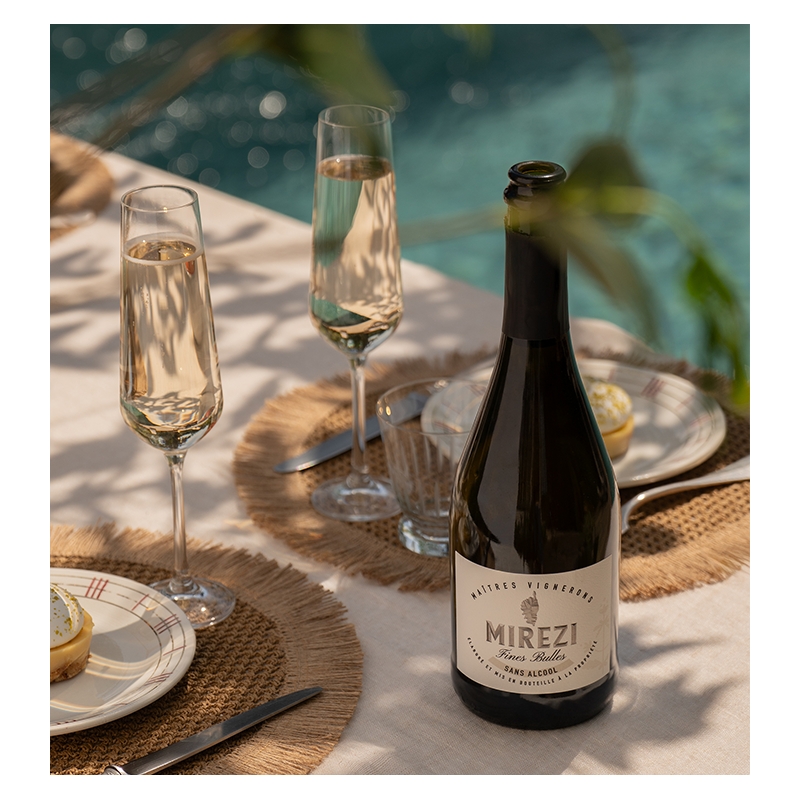 Mirezi - Fines Bulles - Sans Alcool - Muscat pétillant  9,00 €