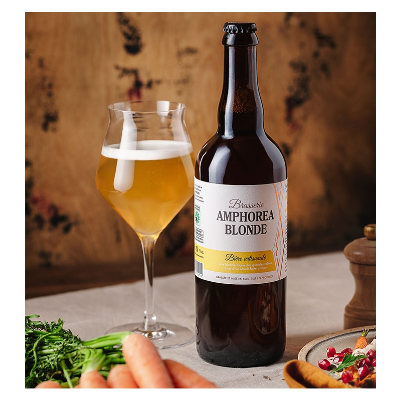 Brasserie Amphorea - Bière Blonde Artisanale - 75 cl  6,50 €