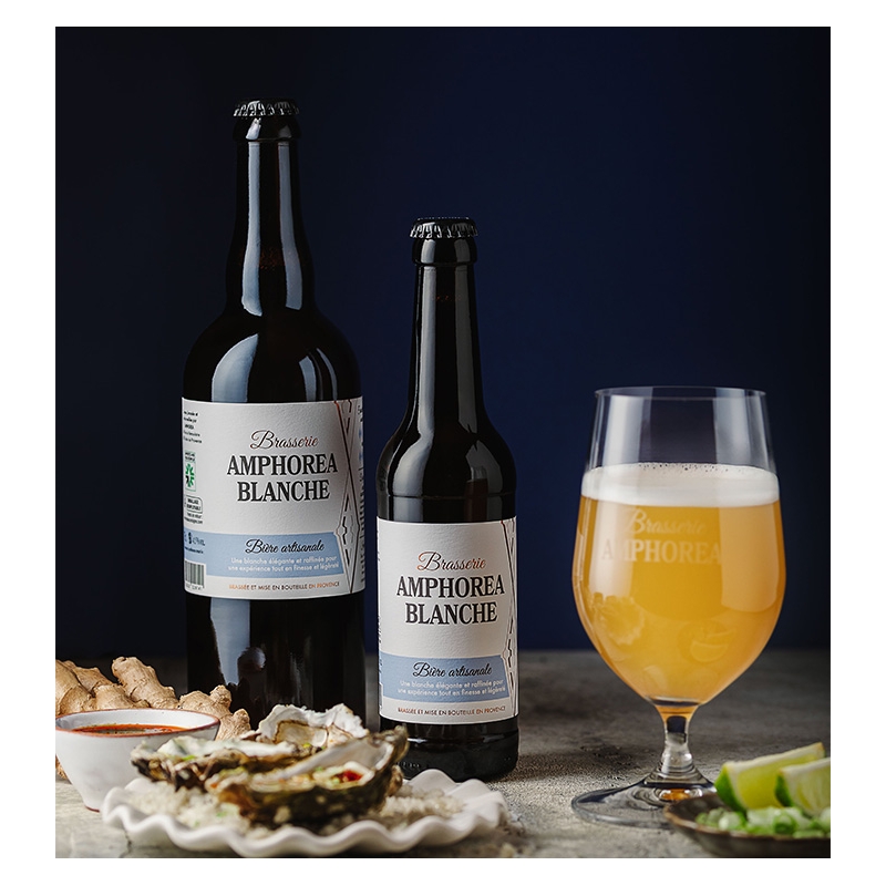 Brasserie Amphorea - Bière Blanche Artisanale - 75cl  6,50 €