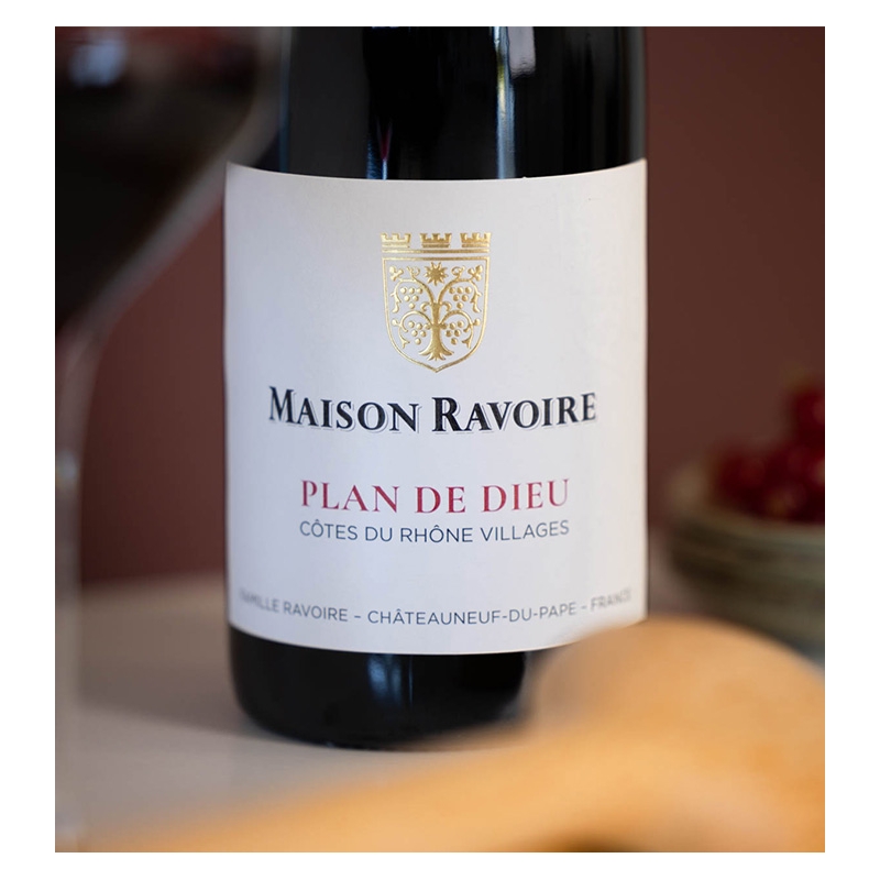Maison Ravoire - AOP Côtes du Rhône Villages Plan de Dieu Rouge  8,90 €