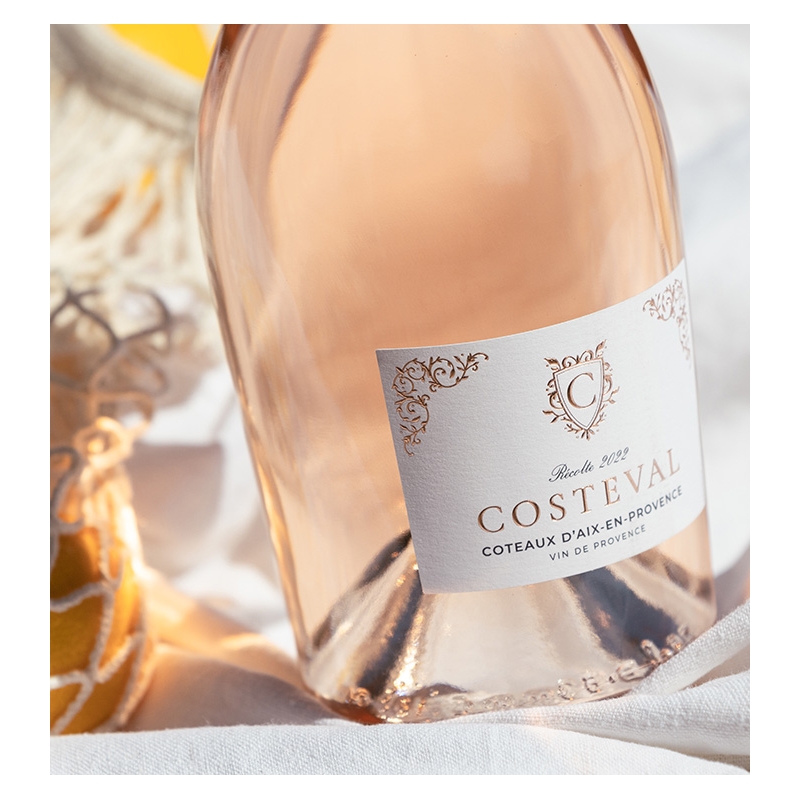Costeval - AOP Côteaux d'Aix en Provence Rosé  9,50 €